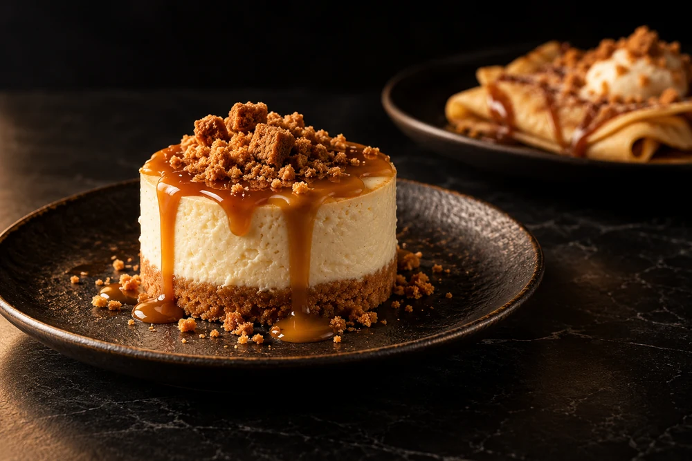 Composizione illustrativa di una cheesecake